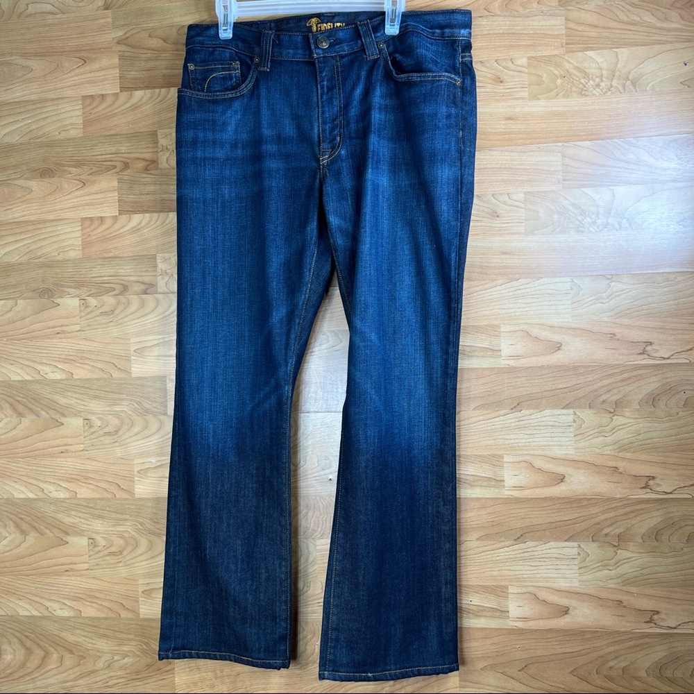 Fidelity Impala Dark Wash Denim Jeans Size 36/30 Mens with 5 Pockets